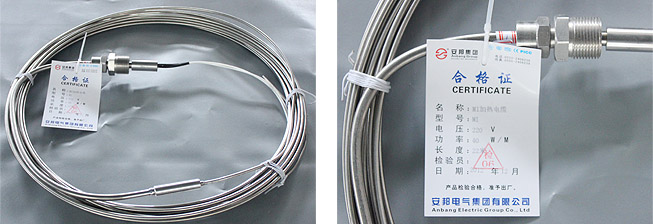 原油管線伴熱100度以上選擇擇MI不銹鋼電熱帶產品(圖1)