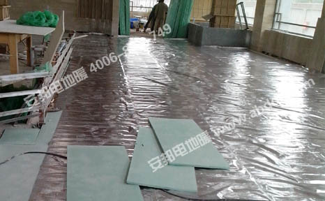 陜西商洛房地產(chǎn)銷(xiāo)樓大廳發(fā)熱電纜電地暖